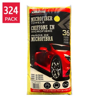 Scratch-free streak-free microfiber towels by Kirkland Signature