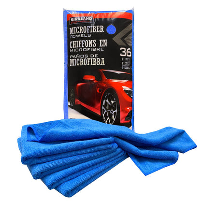 Kirkland Signature microfiber towel pack for auto detailing