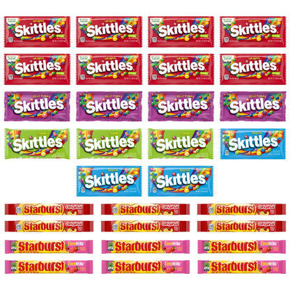 Skittles Original Sour and Wild Berry candy variety