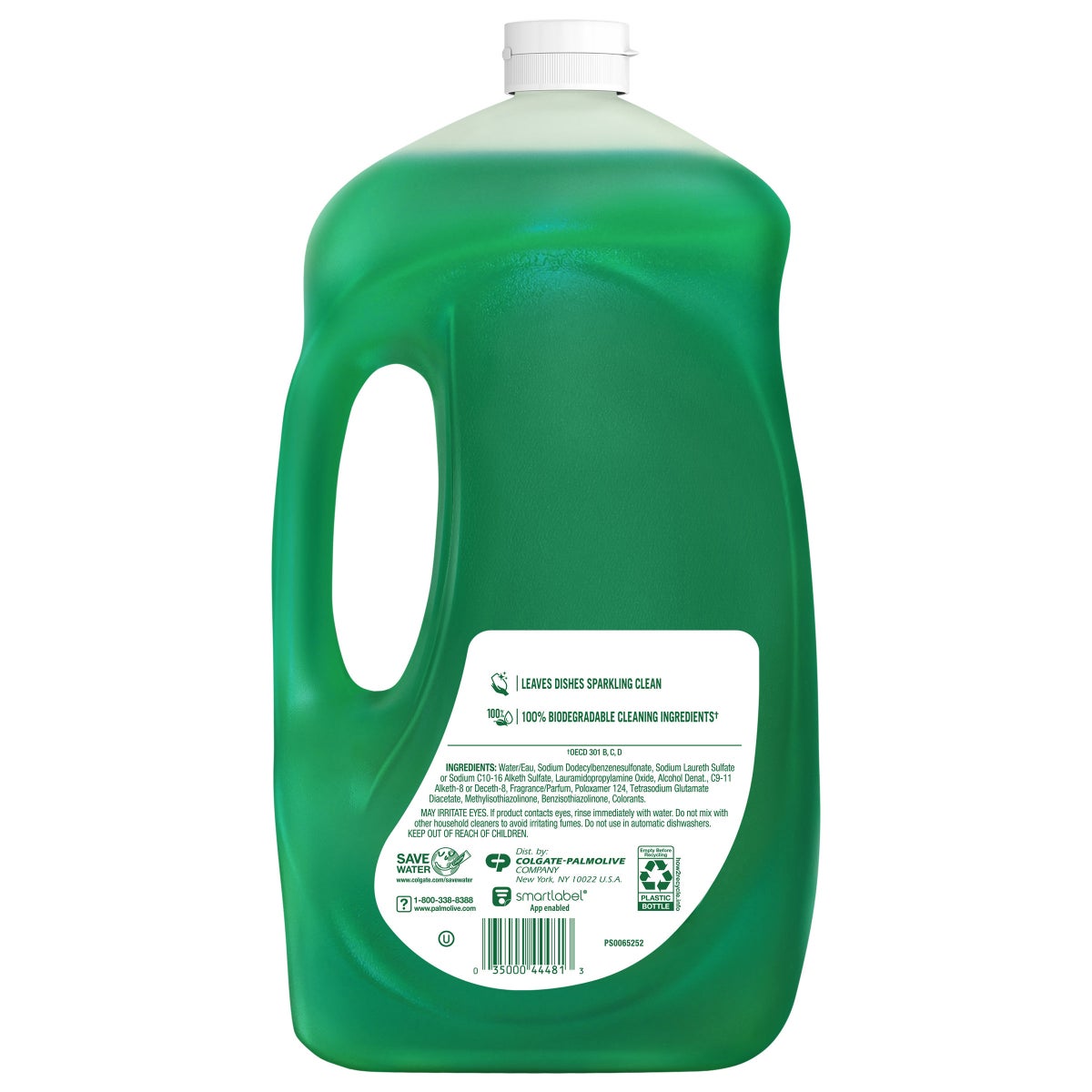 Large Palmolive dish soap bottle for grease cutting