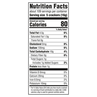 RITZ buttery original crackers bulk box