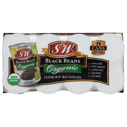 S&W black beans with non-BPA can lining