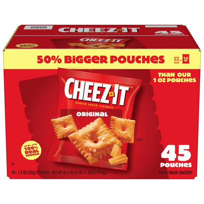 Cheez-It cheddar crackers 45-count box