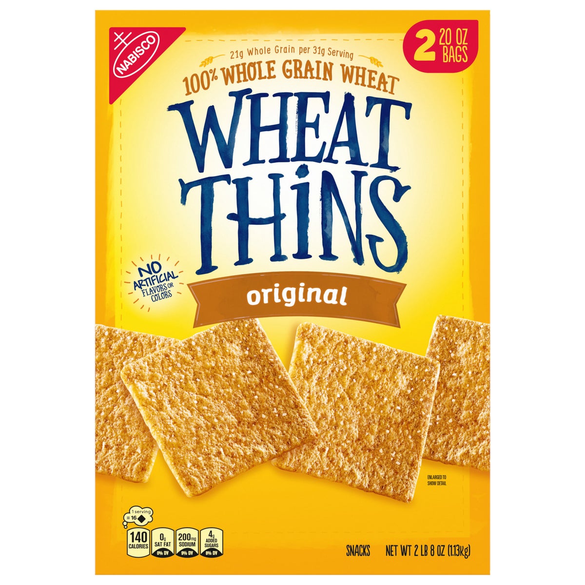 Nabisco Wheat Thins original cracker packaging