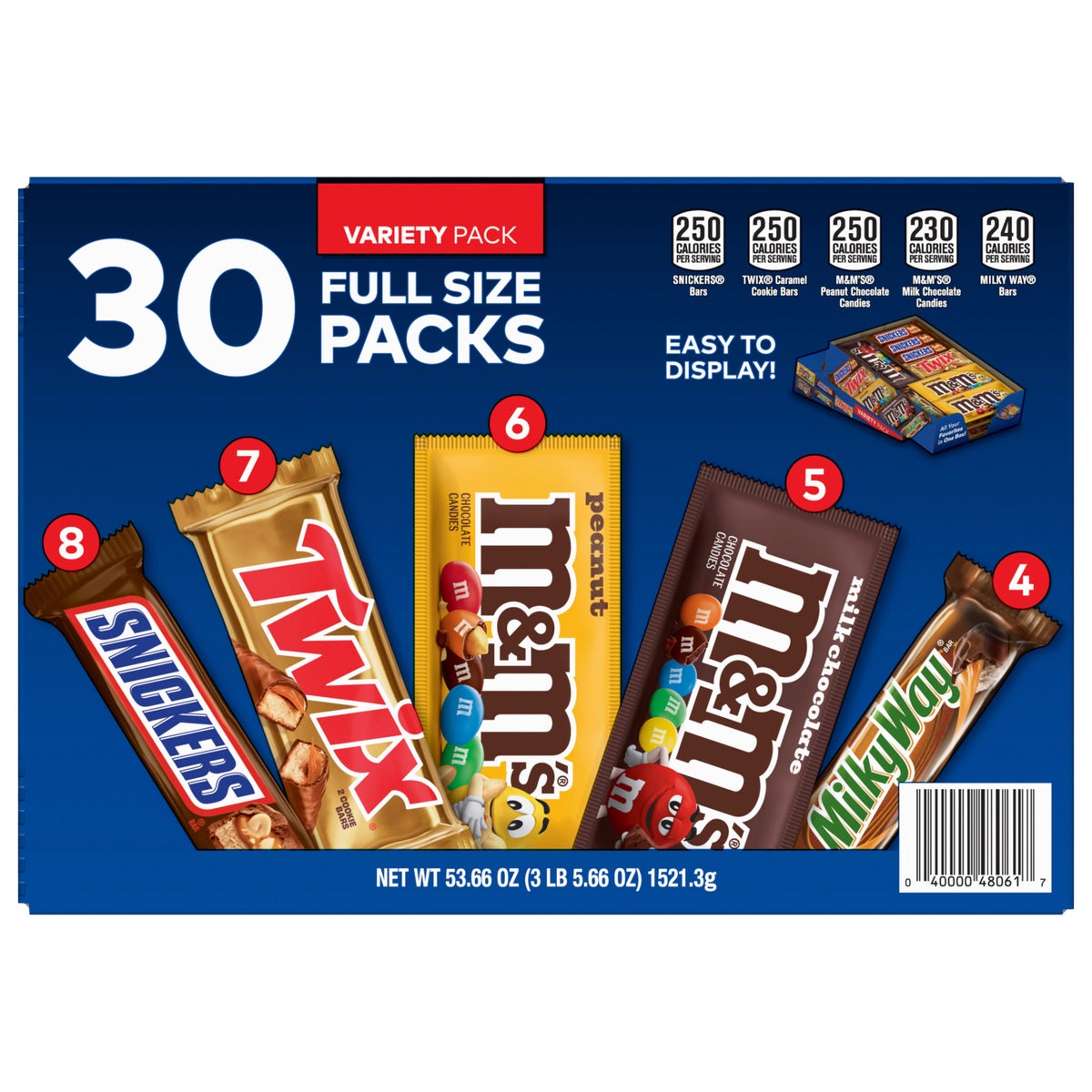 Halloween candy variety pack of Mars chocolate bars