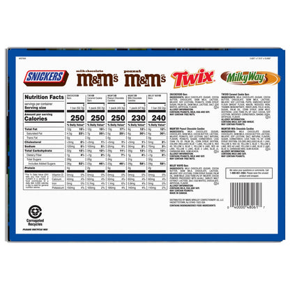 30-count assorted candy bars for sharing