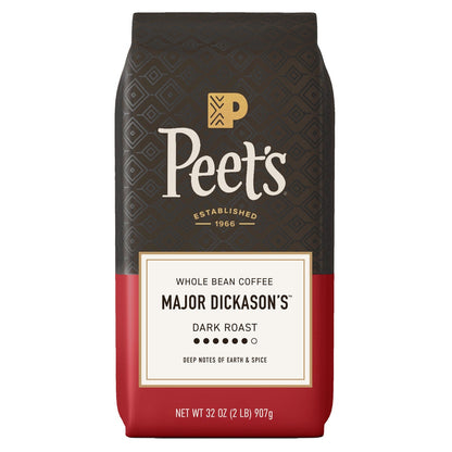 Peet's Coffee Major Dickason's Blend dark roast whole bean coffee 2 lb bag
