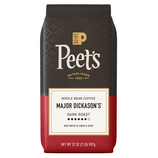 Peet's Coffee Major Dickason's Blend dark roast whole bean coffee 2 lb bag
