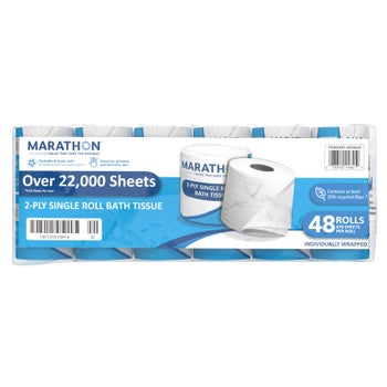 Marathon 2-ply bath tissue 48 roll bulk pack