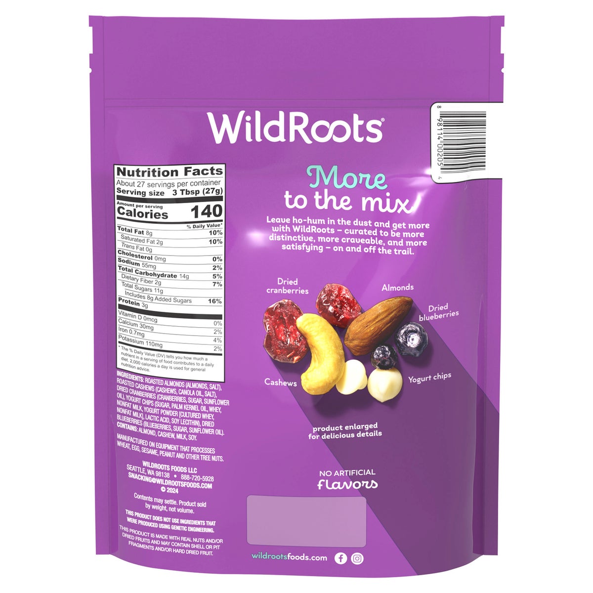 WildRoots — WildRoot's Coastal Berry Trail Mix, 26 oz