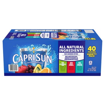 Capri Sun variety pack flavored juice drink pouches 40 count