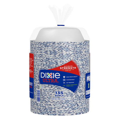 Dixie Ultra 20 oz paper bowl 135 count pack
