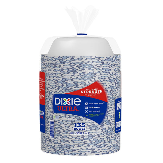 Dixie Ultra 20 oz paper bowl 135 count pack