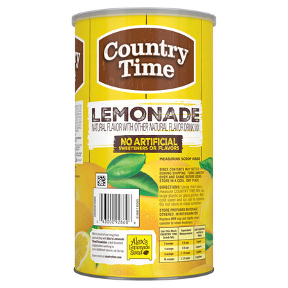 Country Time powdered lemonade mix container