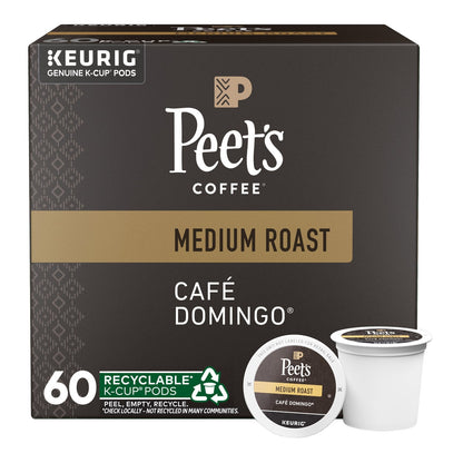 Peet's Coffee Café Domingo K-Cup coffee pods 60-count box