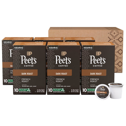 Peet's French Roast single-serve coffee pods for Keurig brewers