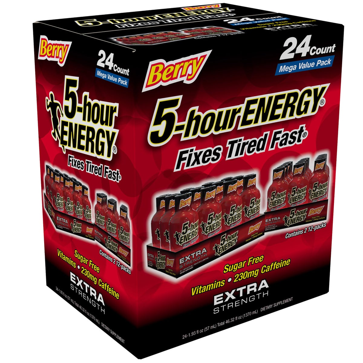 5-hour Energy extra strength berry energy shot 24-count