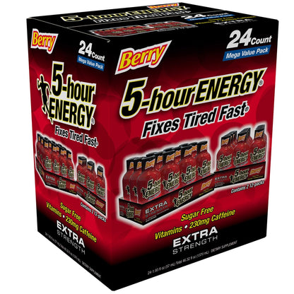 5-hour Energy extra strength berry energy shot 24-count