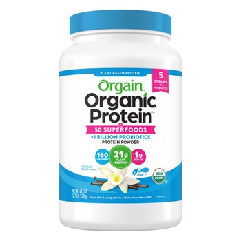 Orgain Vanilla Bean organic plant based protein powder 2.7 lb