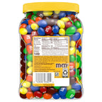 M&M's chocolate peanut candy resealable jar
