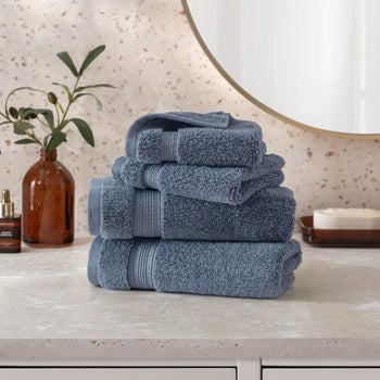 Charisma 100% Hygrocotton towels folded