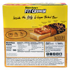 Chocolate peanut butter protein bars with baked soft center