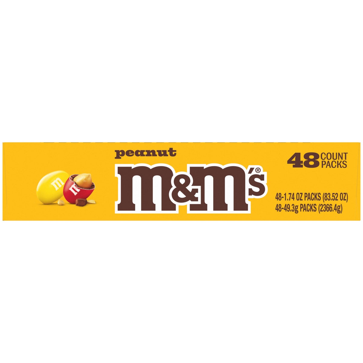 Full-size M&M's peanut candy packs for sharing