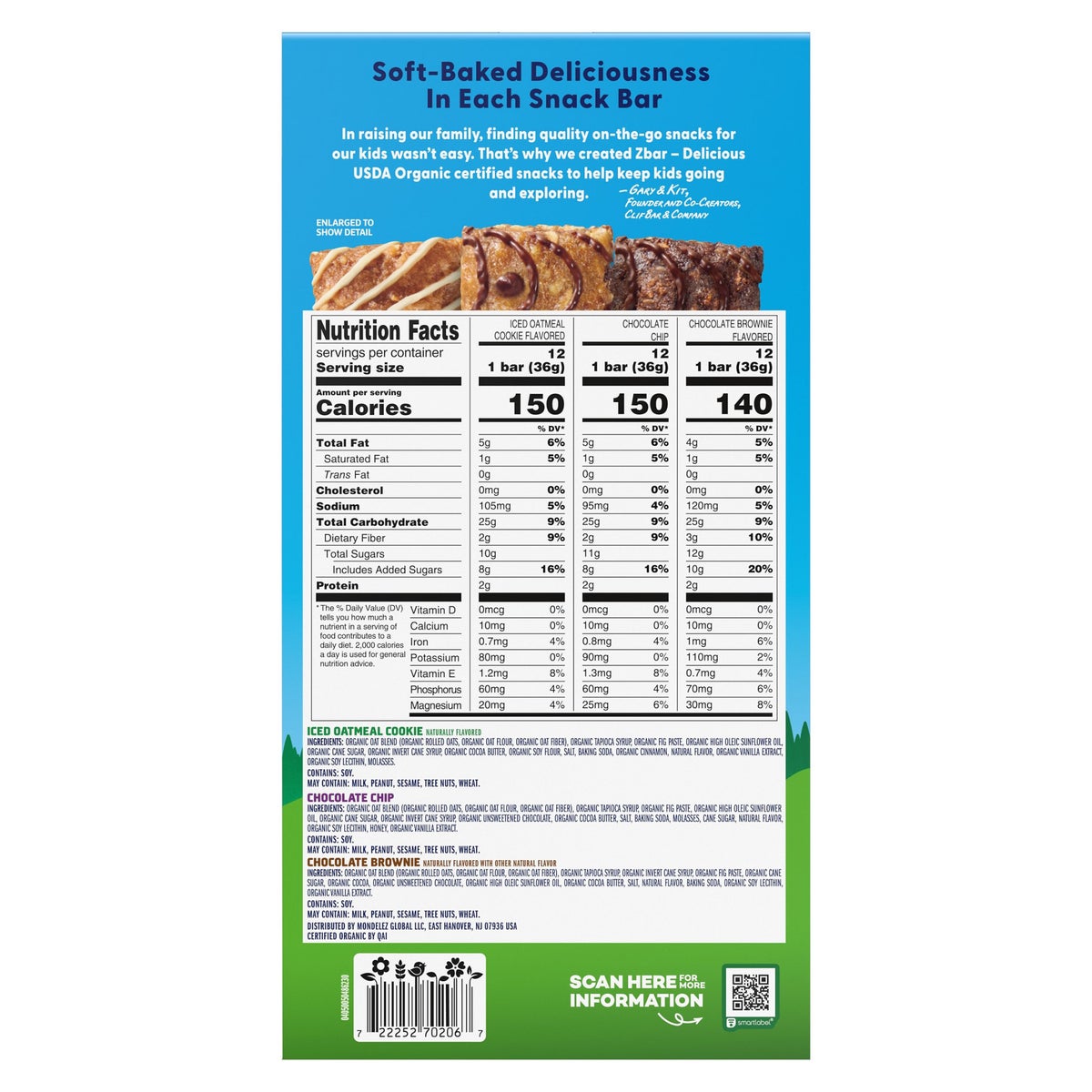 Clif Kid organic snack bars variety pack