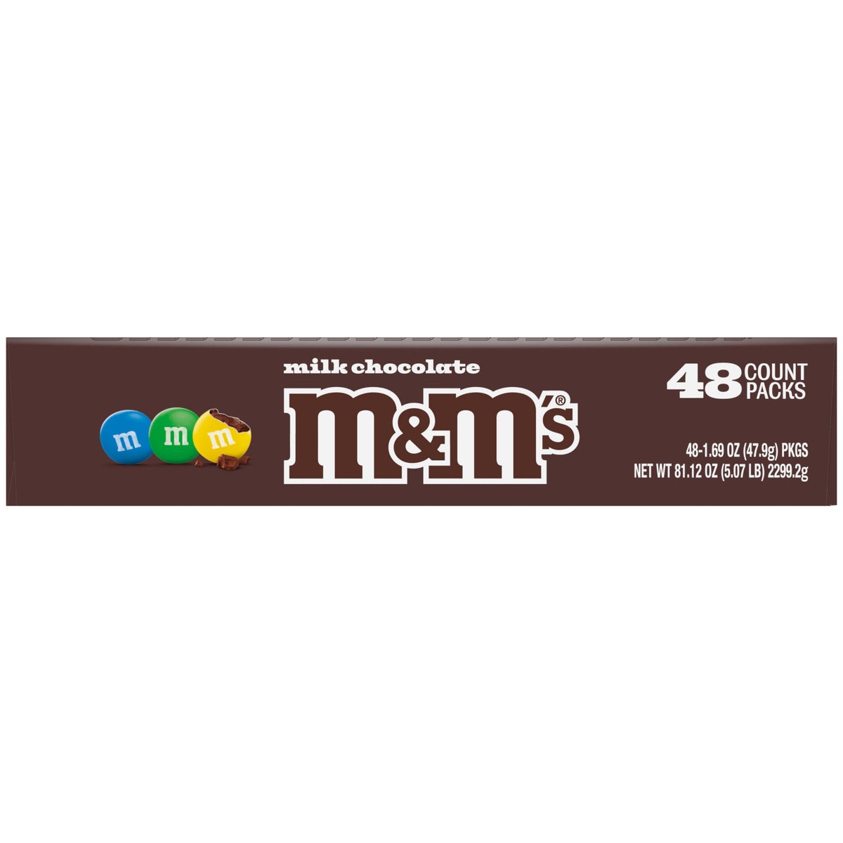 48-count M&M's milk chocolate candy case