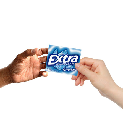 Extra peppermint gum 10-count display