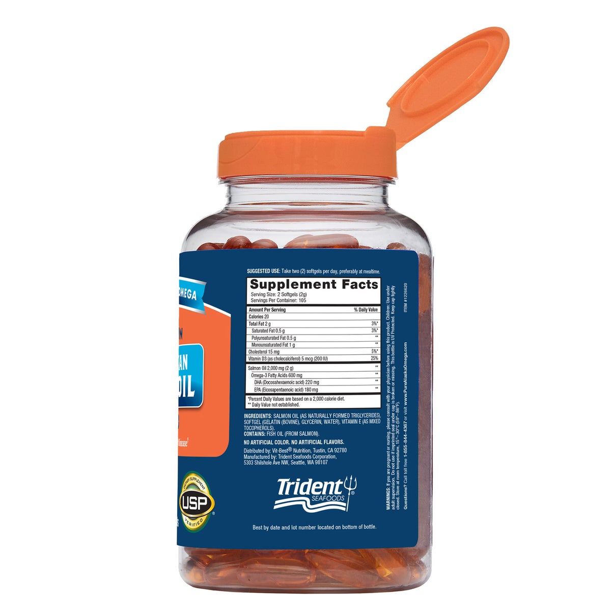 Pure Alaska Omega wild-caught Alaskan salmon oil