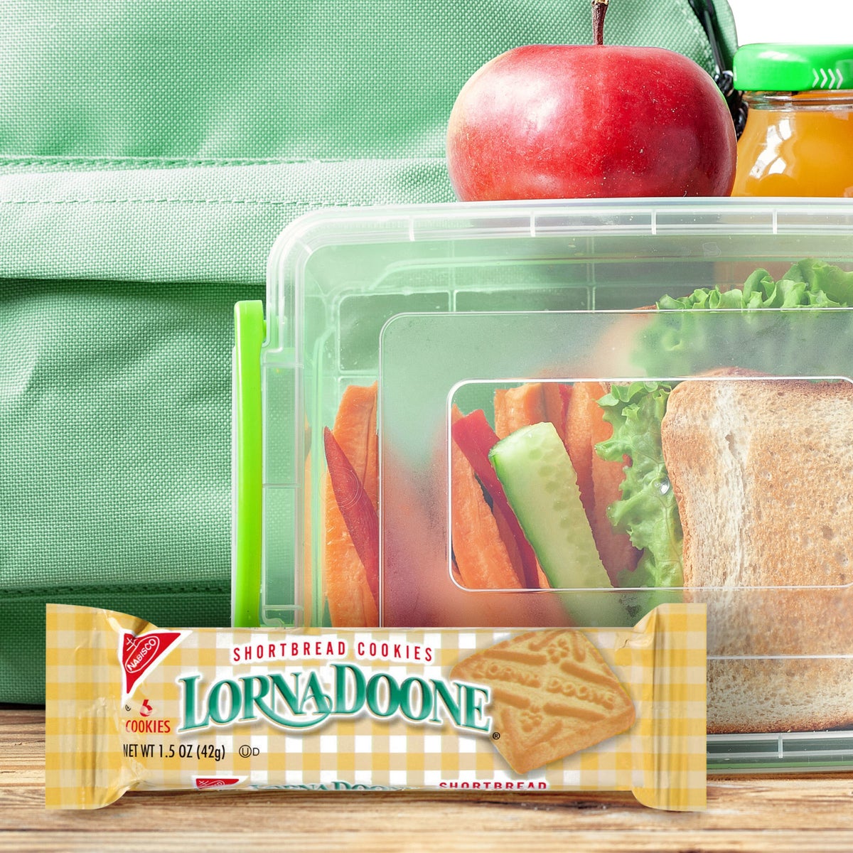 Individual shortbread cookie packs by Lorna Doone