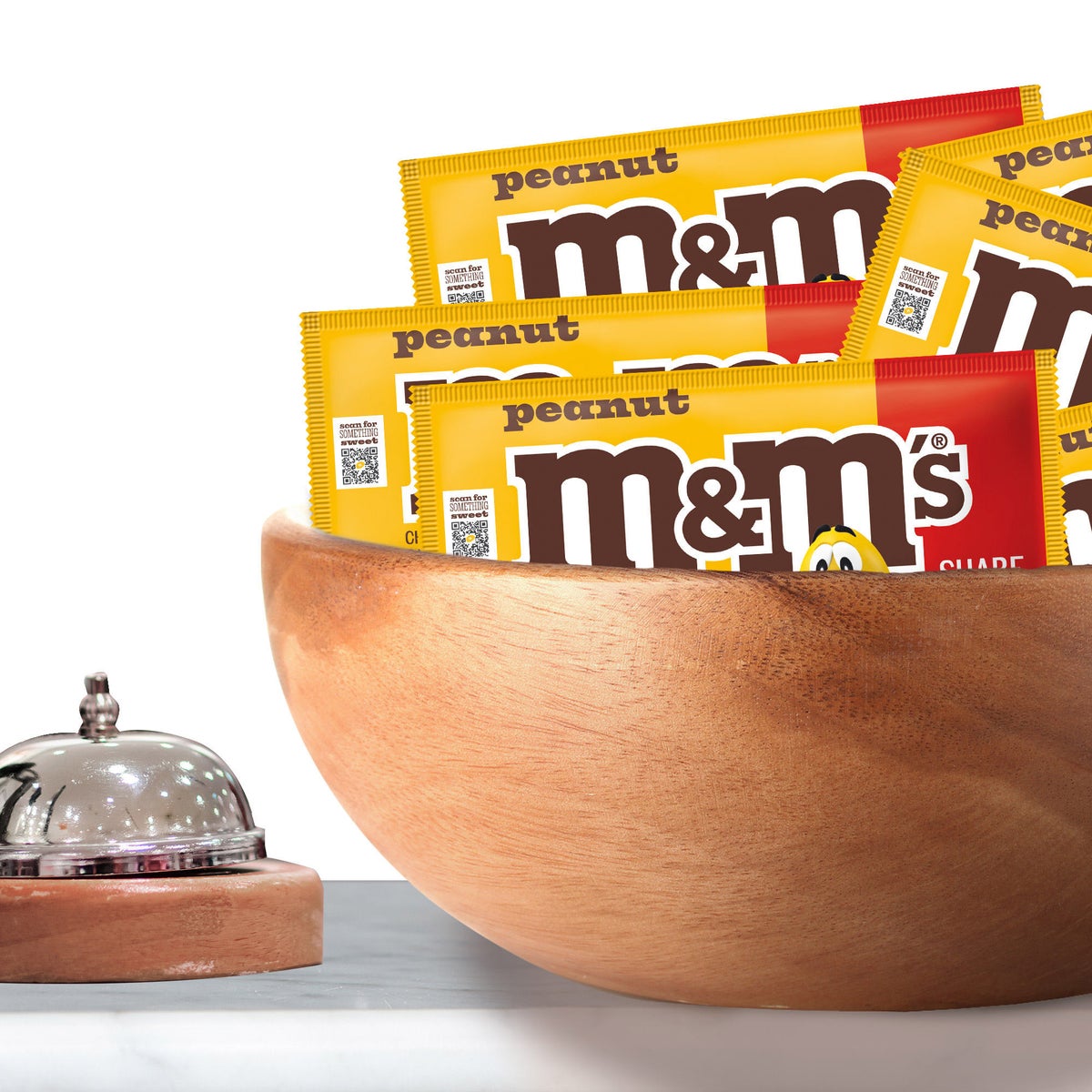 Classic M&M's peanut candy pack front view