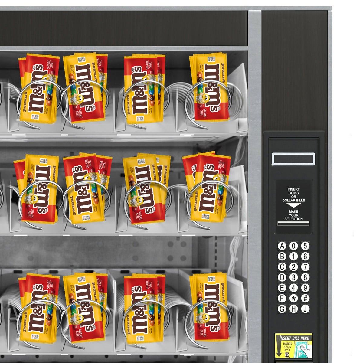 M&M's share size candy with roasted peanuts
