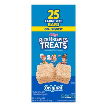 Kellogg's Rice Krispie Treats 25-count marshmallow snack bars