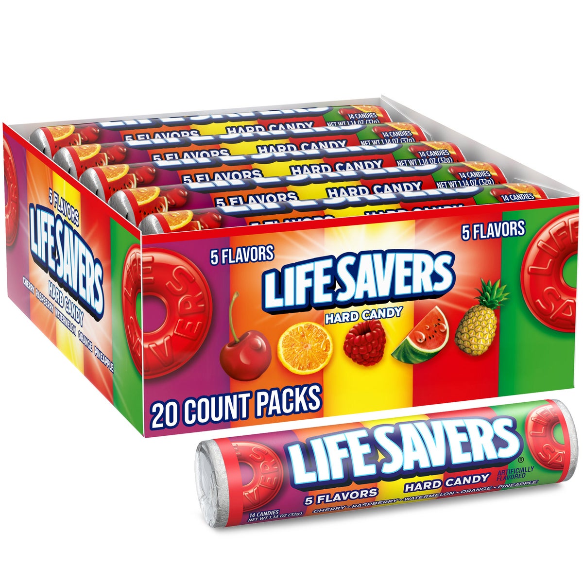 Life Savers 20-count assorted hard candy rolls