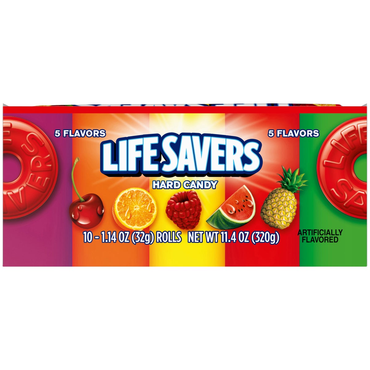 Life Savers blackberry cherry pineapple raspberry watermelon candy