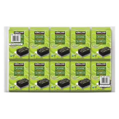 Organic roasted seaweed 10-count value pack