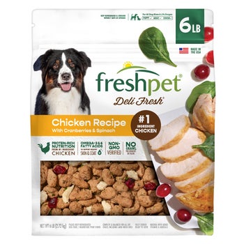 Freshpet Deli Fresh chicken recipe dog food 6 lbs