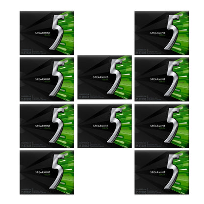 Pack of Wrigley's 5 Gum with 15 sticks per pack