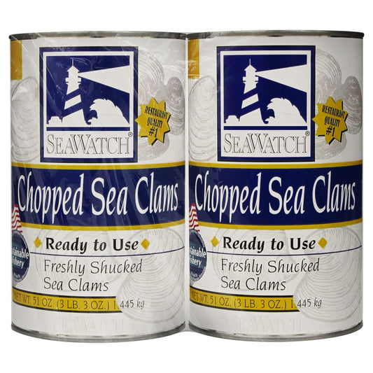 SeaWatch chopped sea clams 51 oz 2-count