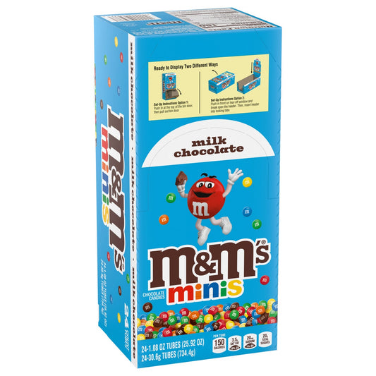 M&M's Milk Chocolate Candy Minis 24-count pack