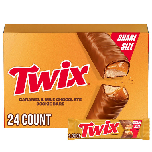 Twix 3.02 oz share size candy bars pack