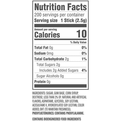 Juicy Fruit gum 5 sticks per pack