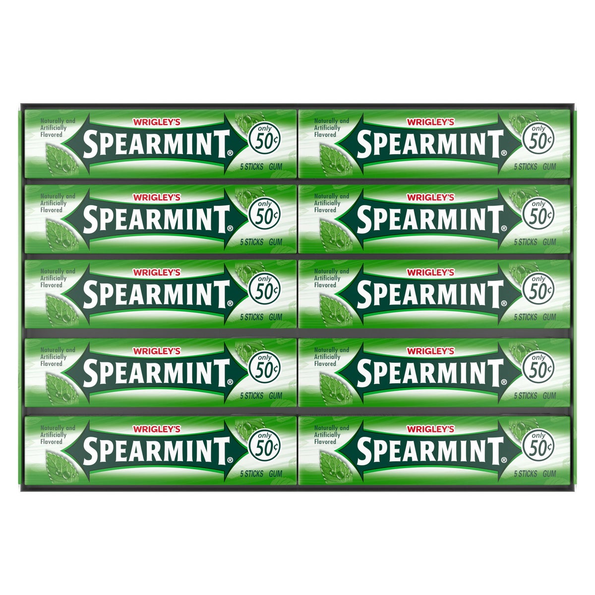 Wrigley's Spearmint chewing gum 40-count box