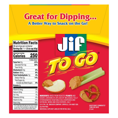 Jif peanut butter cups 1.5 oz portion cups
