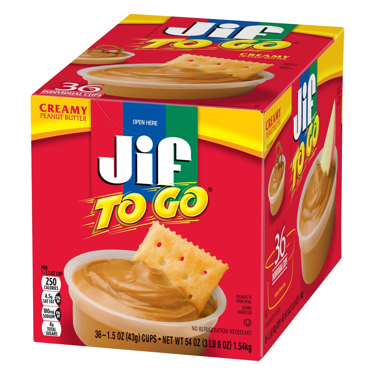 Jif To Go creamy peanut butter snack pack