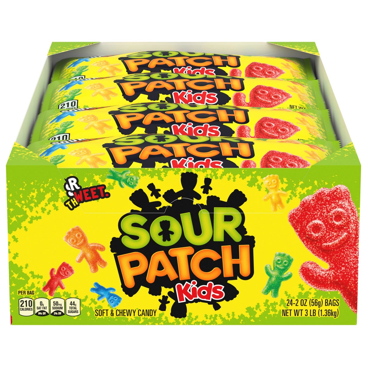 Sour Patch Kids soft and chewy candy 24-count pack
