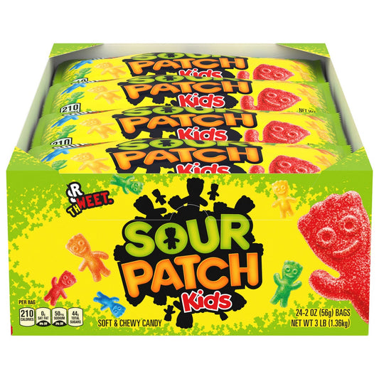 Sour Patch Kids soft and chewy candy 24-count pack