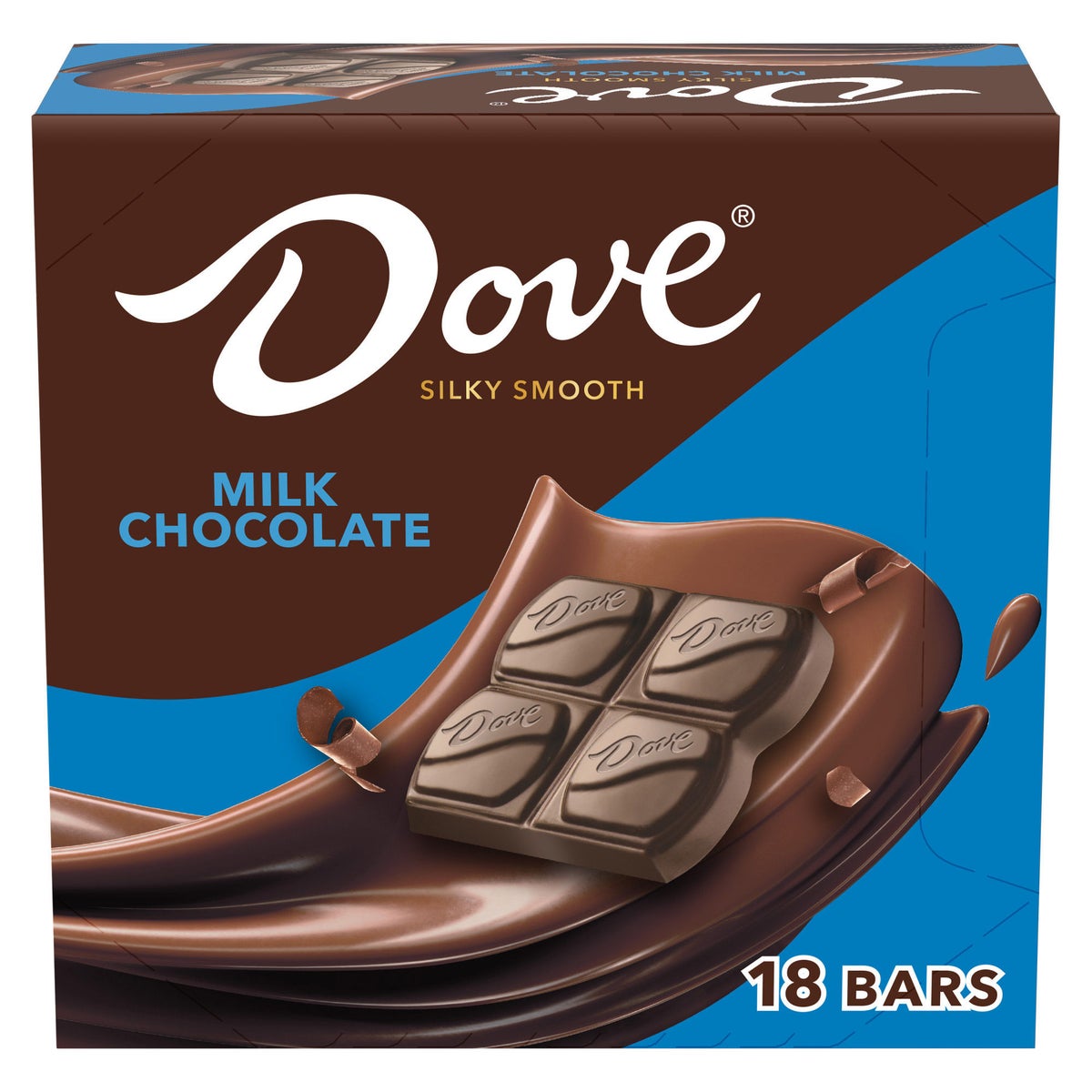 Dove milk chocolate candy bars 18-count full-size pack